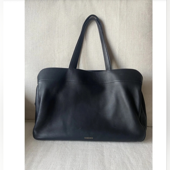 Versace Virtus Leather Tote - Picture 2 of 9